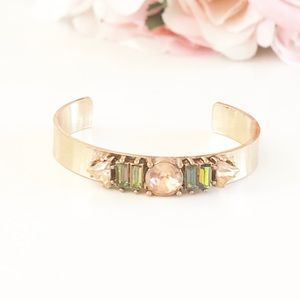Soft Pink Jewel Cuff Bracelet